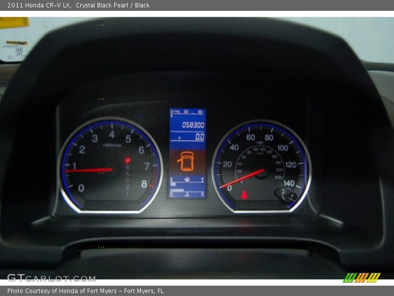 Crystal Black Pearl / Black 2011 Honda CR-V LX