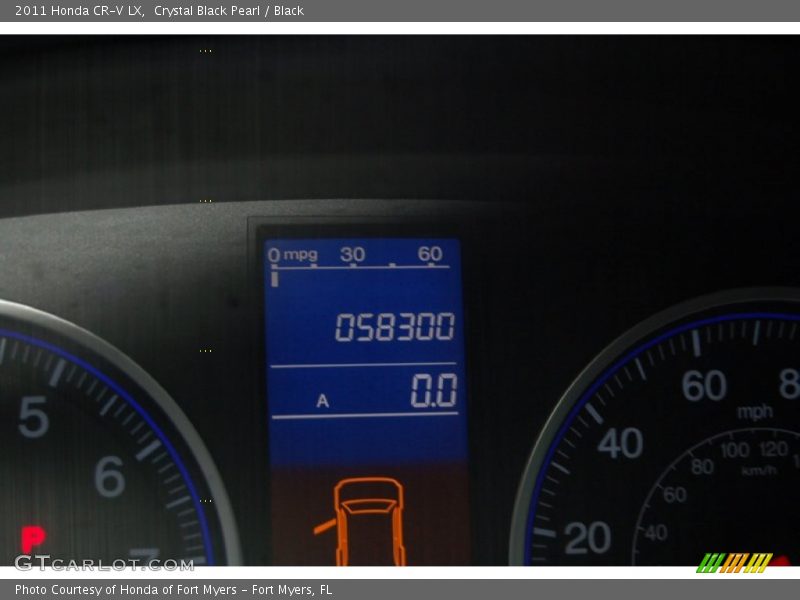 Crystal Black Pearl / Black 2011 Honda CR-V LX
