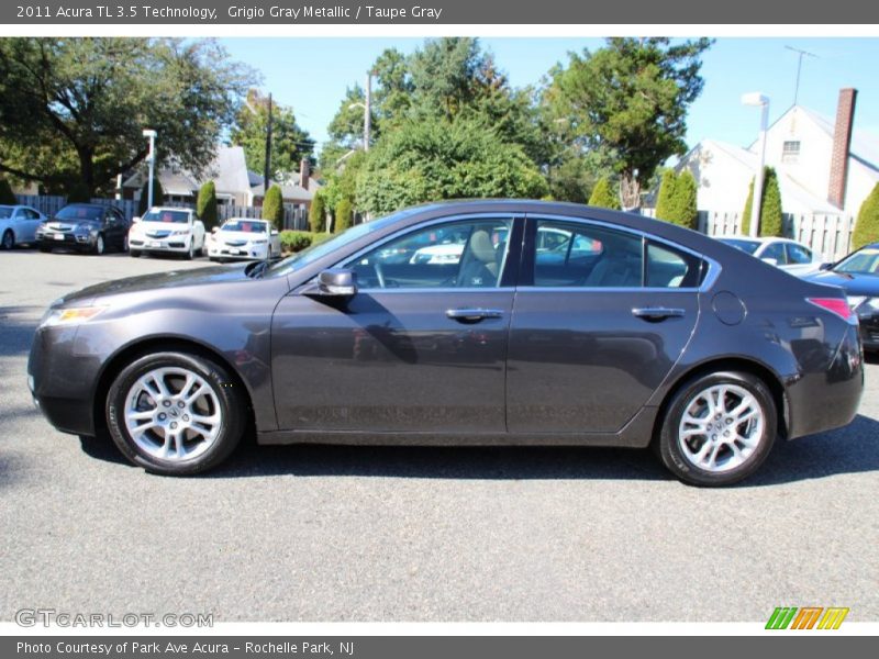 Grigio Gray Metallic / Taupe Gray 2011 Acura TL 3.5 Technology