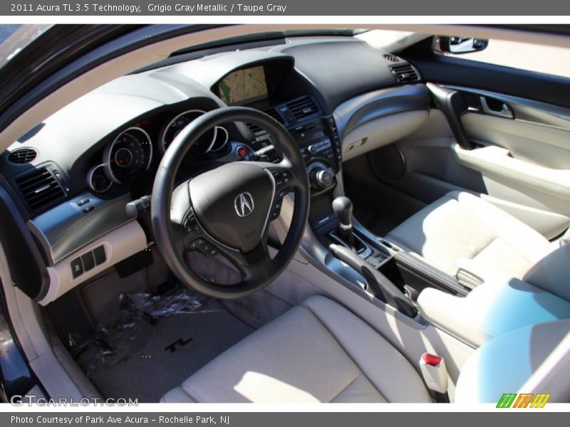 Grigio Gray Metallic / Taupe Gray 2011 Acura TL 3.5 Technology