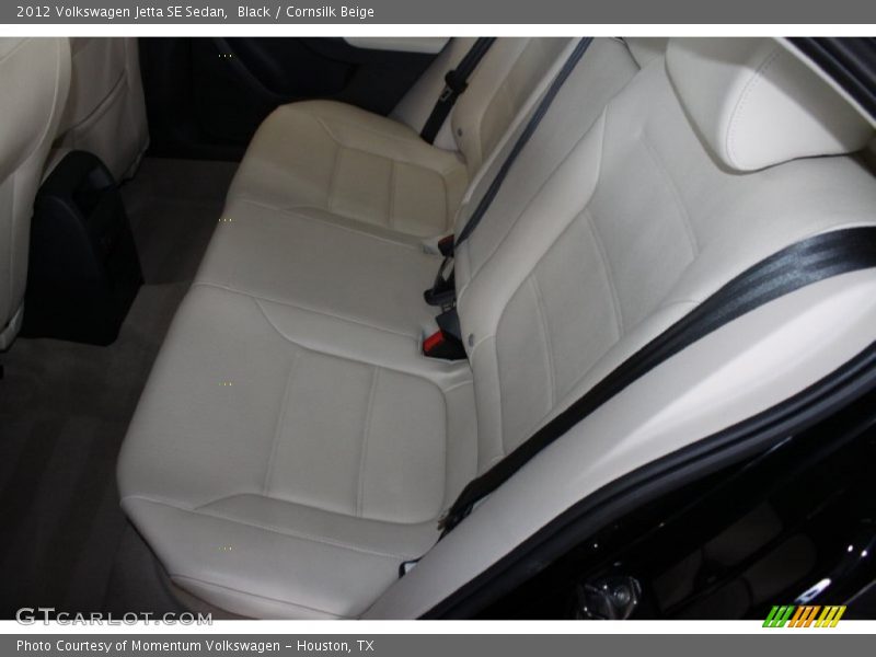 Black / Cornsilk Beige 2012 Volkswagen Jetta SE Sedan