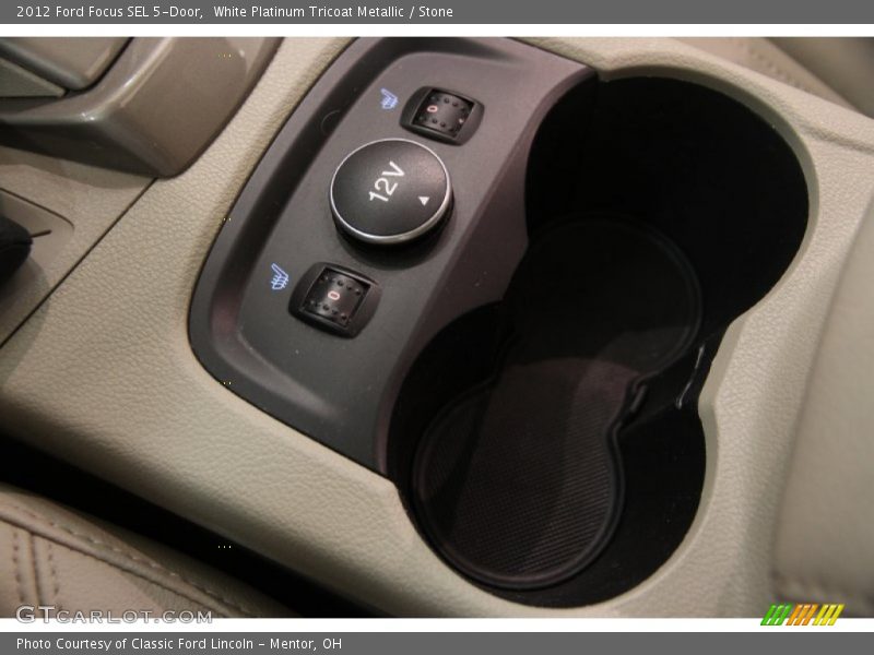 White Platinum Tricoat Metallic / Stone 2012 Ford Focus SEL 5-Door
