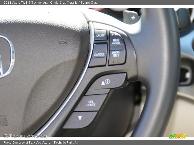 Grigio Gray Metallic / Taupe Gray 2011 Acura TL 3.5 Technology