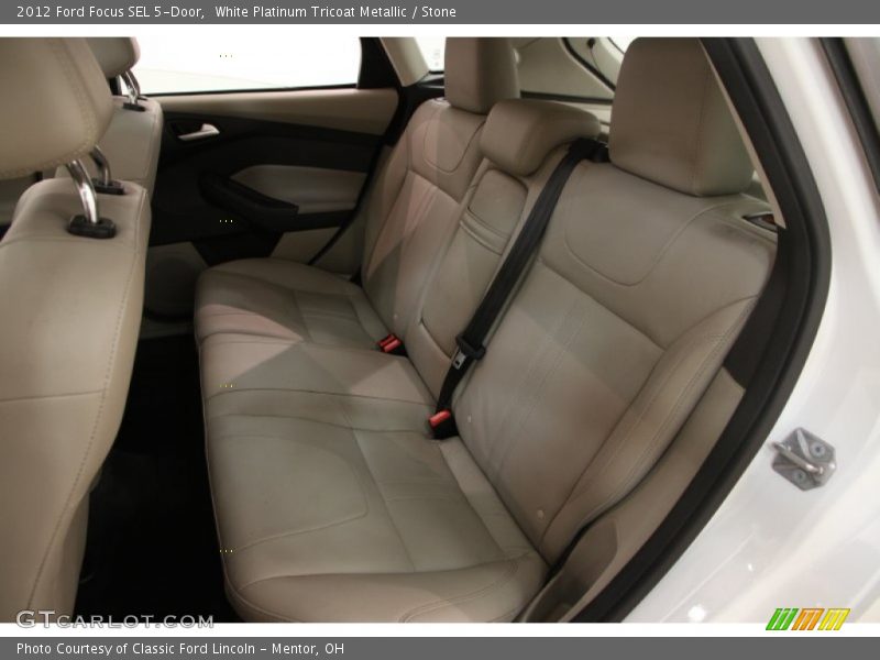 White Platinum Tricoat Metallic / Stone 2012 Ford Focus SEL 5-Door