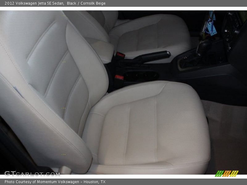 Black / Cornsilk Beige 2012 Volkswagen Jetta SE Sedan