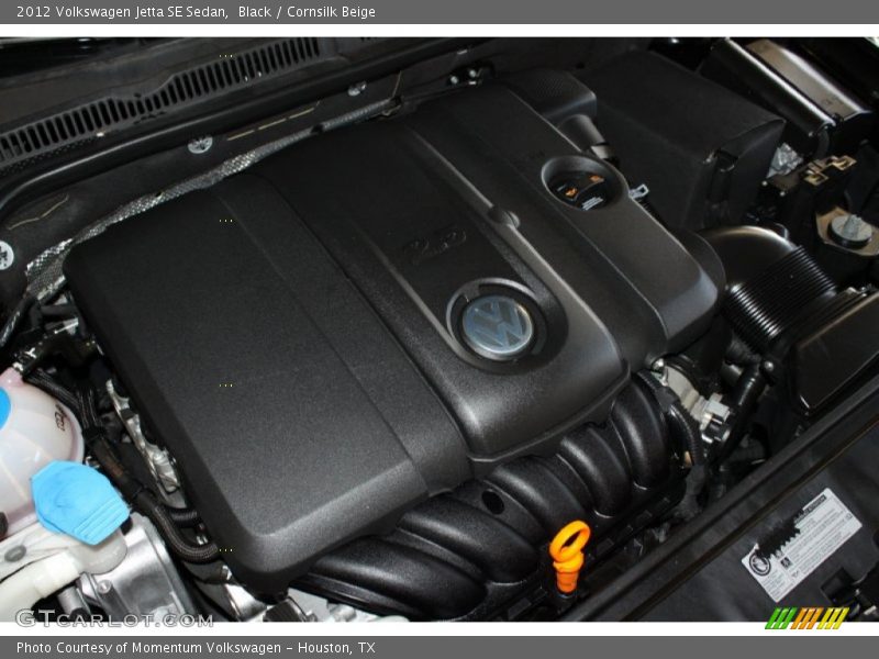 Black / Cornsilk Beige 2012 Volkswagen Jetta SE Sedan