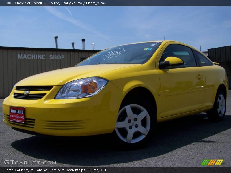 Rally Yellow / Ebony/Gray 2008 Chevrolet Cobalt LT Coupe