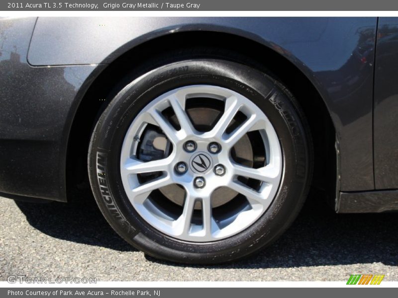 Grigio Gray Metallic / Taupe Gray 2011 Acura TL 3.5 Technology