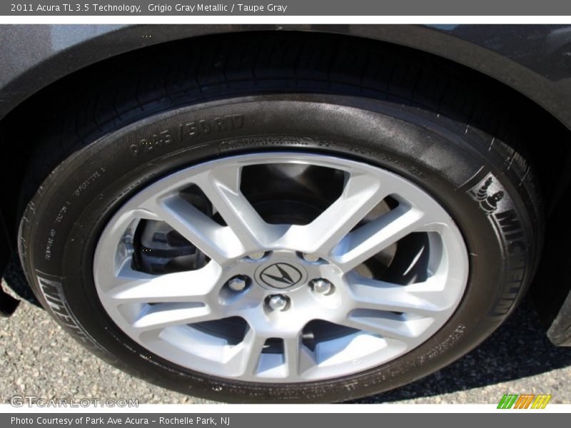 Grigio Gray Metallic / Taupe Gray 2011 Acura TL 3.5 Technology