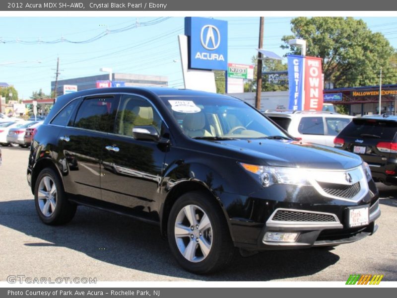 Crystal Black Pearl / Ebony 2012 Acura MDX SH-AWD