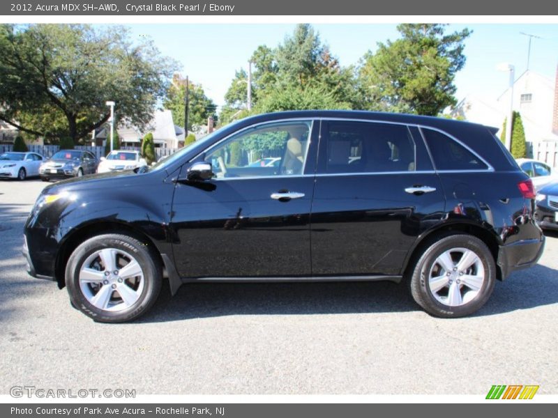 Crystal Black Pearl / Ebony 2012 Acura MDX SH-AWD