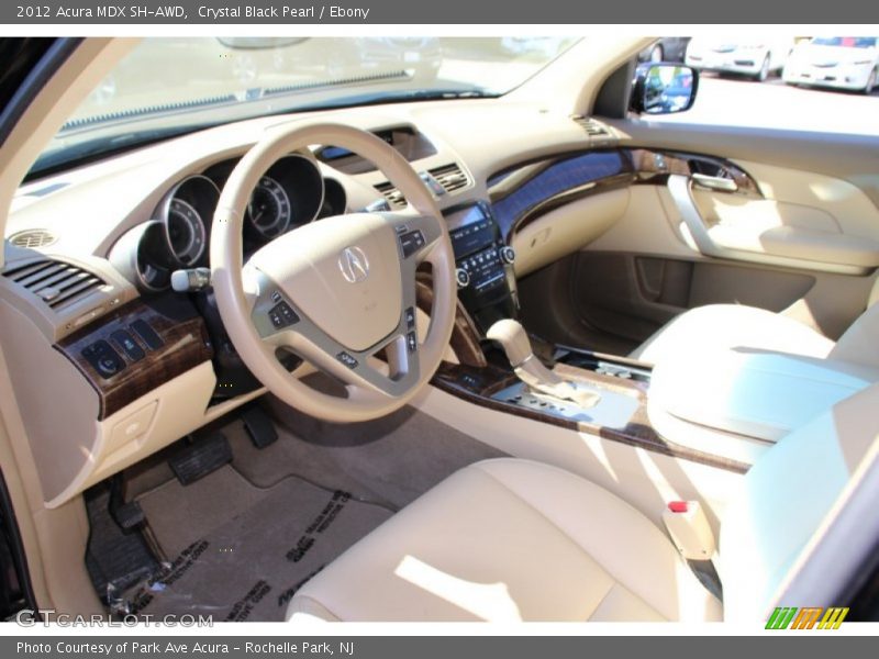 Crystal Black Pearl / Ebony 2012 Acura MDX SH-AWD