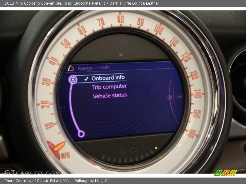 Iced Chocolate Metallic / Dark Truffle Lounge Leather 2013 Mini Cooper S Convertible