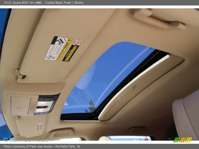Crystal Black Pearl / Ebony 2012 Acura MDX SH-AWD