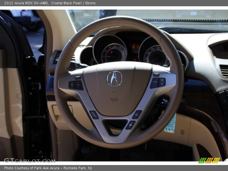 Crystal Black Pearl / Ebony 2012 Acura MDX SH-AWD
