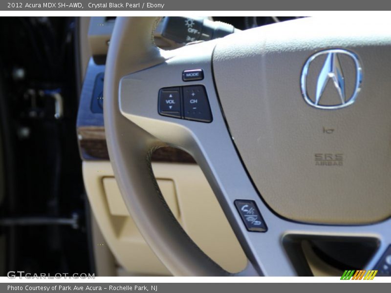 Crystal Black Pearl / Ebony 2012 Acura MDX SH-AWD