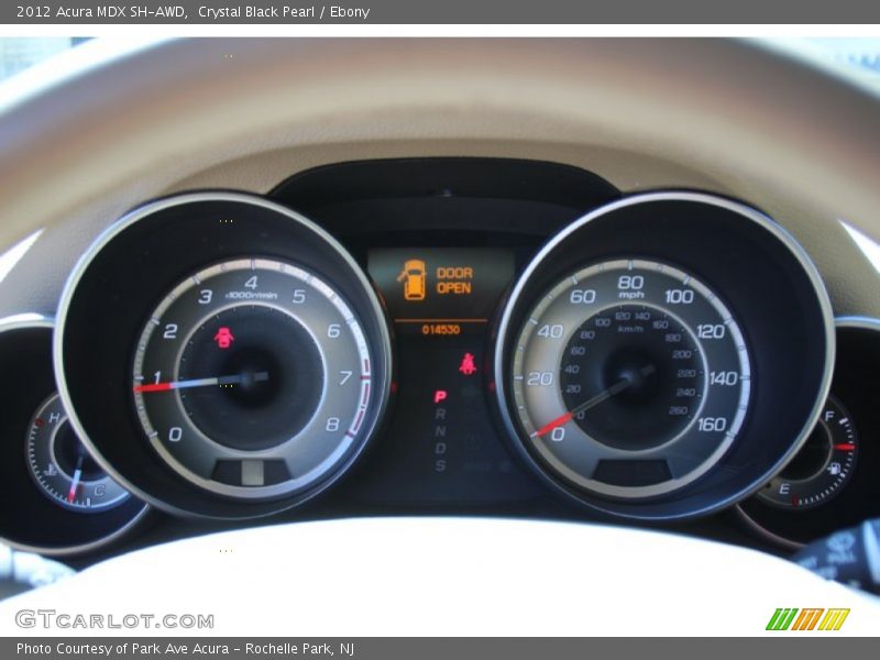 Crystal Black Pearl / Ebony 2012 Acura MDX SH-AWD