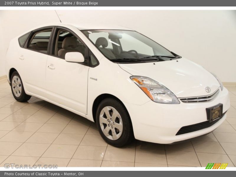 Super White / Bisque Beige 2007 Toyota Prius Hybrid