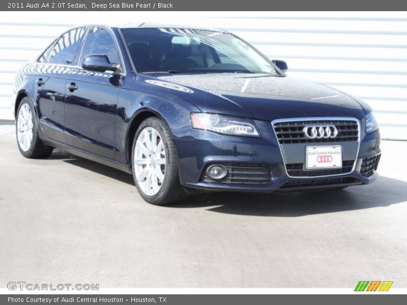 Deep Sea Blue Pearl / Black 2011 Audi A4 2.0T Sedan
