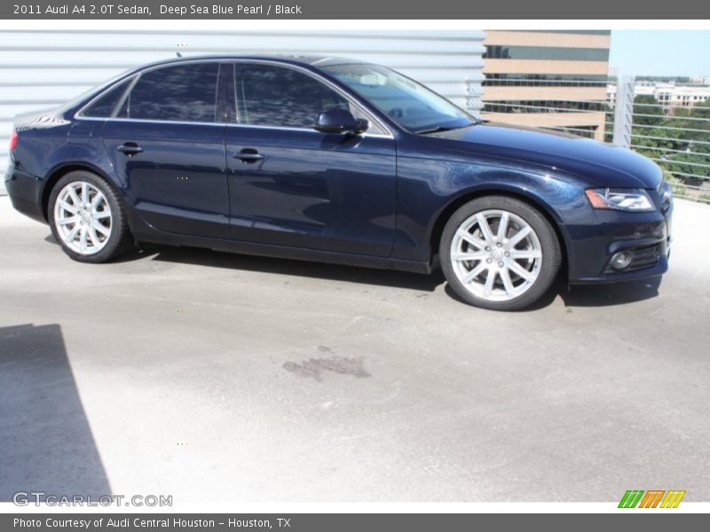 Deep Sea Blue Pearl / Black 2011 Audi A4 2.0T Sedan