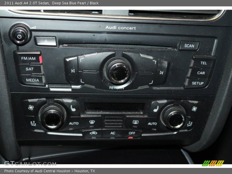 Deep Sea Blue Pearl / Black 2011 Audi A4 2.0T Sedan