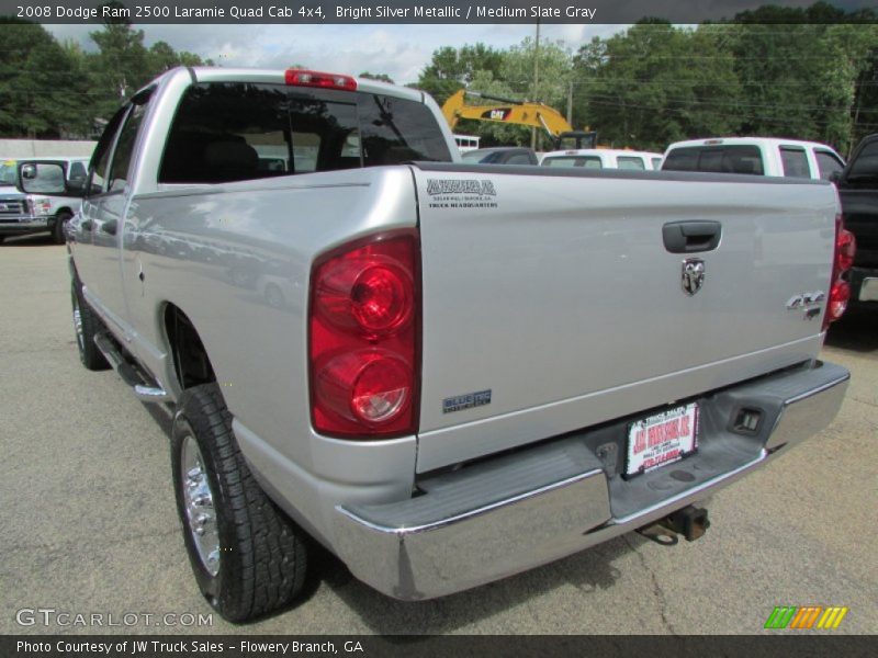 Bright Silver Metallic / Medium Slate Gray 2008 Dodge Ram 2500 Laramie Quad Cab 4x4