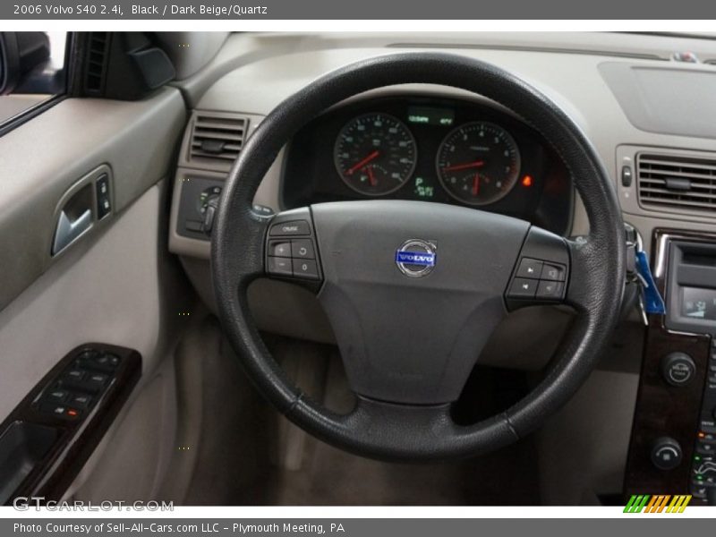 Black / Dark Beige/Quartz 2006 Volvo S40 2.4i