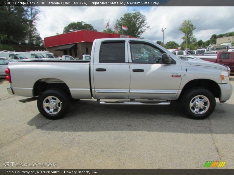 Bright Silver Metallic / Medium Slate Gray 2008 Dodge Ram 2500 Laramie Quad Cab 4x4