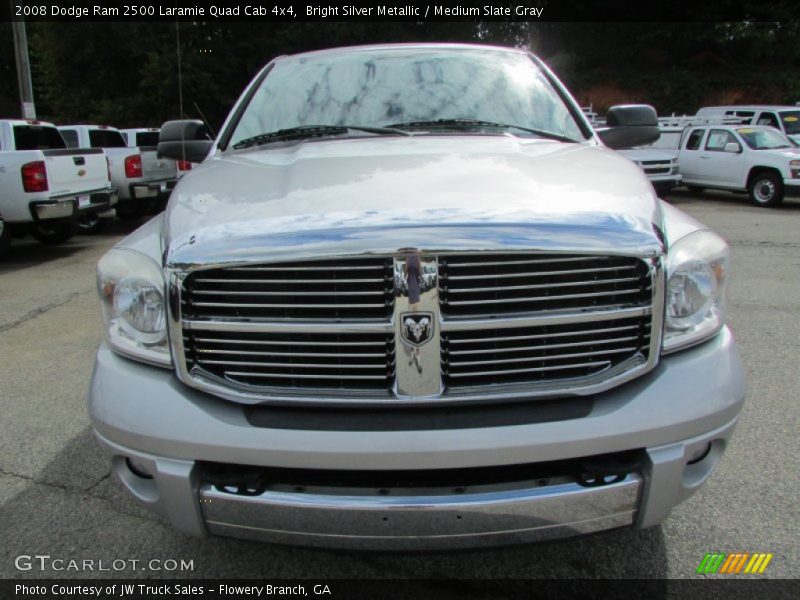 Bright Silver Metallic / Medium Slate Gray 2008 Dodge Ram 2500 Laramie Quad Cab 4x4