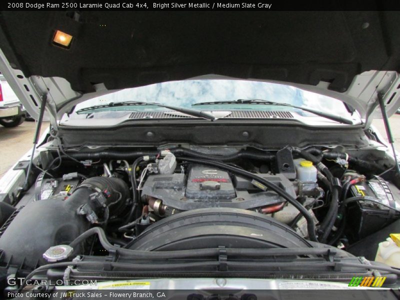 Bright Silver Metallic / Medium Slate Gray 2008 Dodge Ram 2500 Laramie Quad Cab 4x4