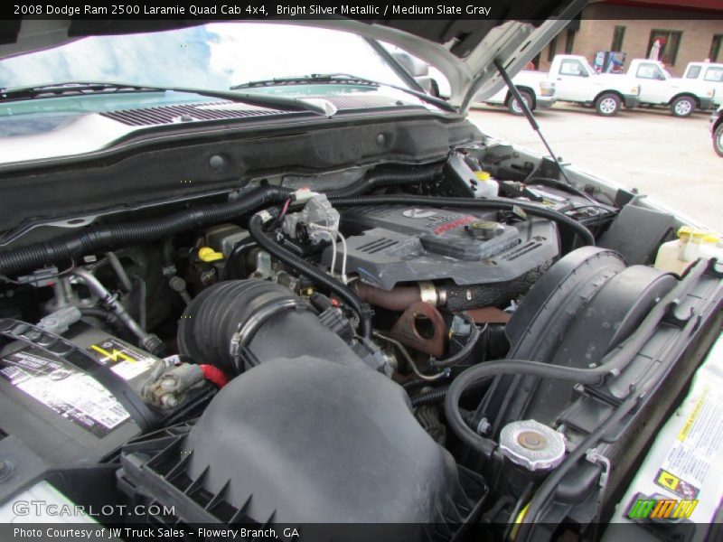 Bright Silver Metallic / Medium Slate Gray 2008 Dodge Ram 2500 Laramie Quad Cab 4x4