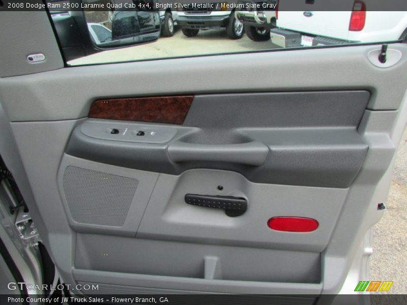 Bright Silver Metallic / Medium Slate Gray 2008 Dodge Ram 2500 Laramie Quad Cab 4x4