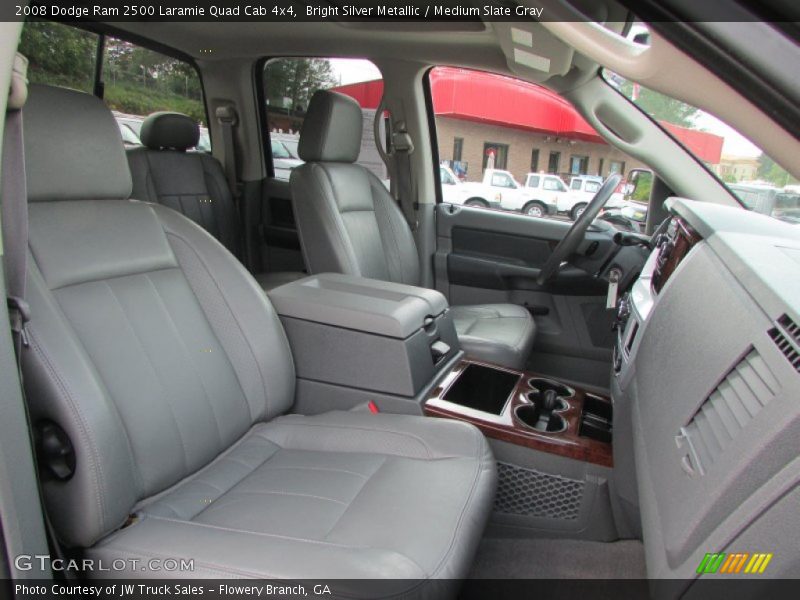 Bright Silver Metallic / Medium Slate Gray 2008 Dodge Ram 2500 Laramie Quad Cab 4x4