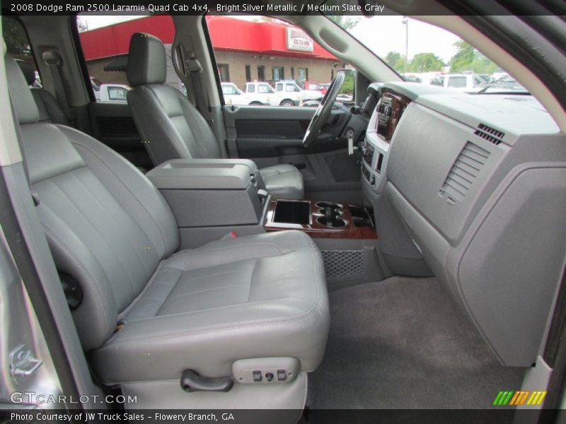 Bright Silver Metallic / Medium Slate Gray 2008 Dodge Ram 2500 Laramie Quad Cab 4x4