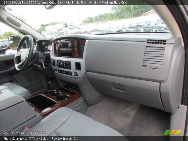 Bright Silver Metallic / Medium Slate Gray 2008 Dodge Ram 2500 Laramie Quad Cab 4x4