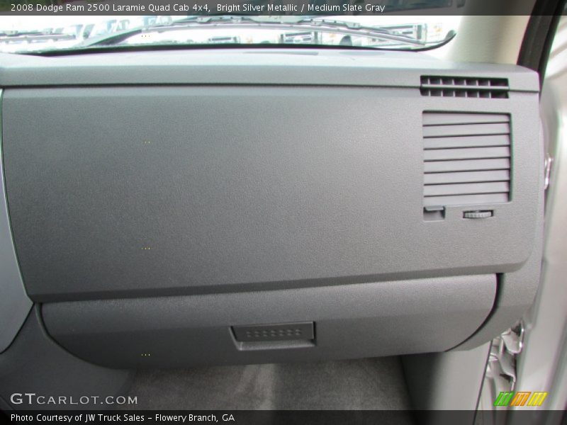 Bright Silver Metallic / Medium Slate Gray 2008 Dodge Ram 2500 Laramie Quad Cab 4x4
