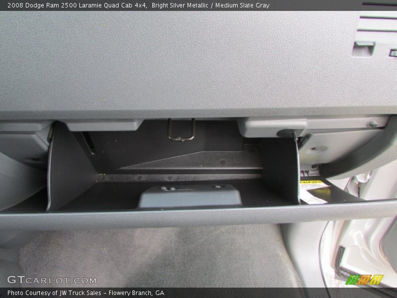 Bright Silver Metallic / Medium Slate Gray 2008 Dodge Ram 2500 Laramie Quad Cab 4x4