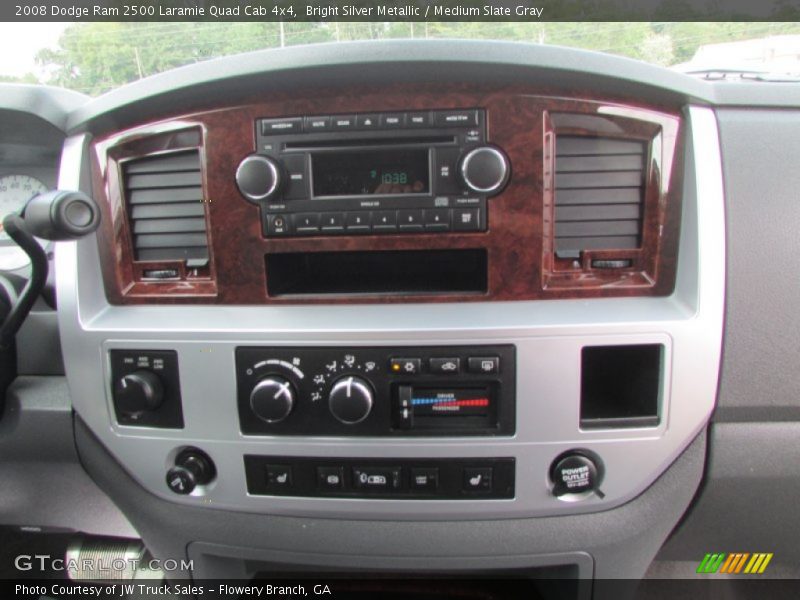 Bright Silver Metallic / Medium Slate Gray 2008 Dodge Ram 2500 Laramie Quad Cab 4x4