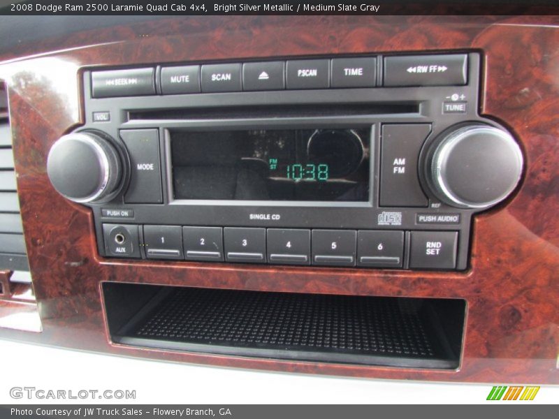 Bright Silver Metallic / Medium Slate Gray 2008 Dodge Ram 2500 Laramie Quad Cab 4x4