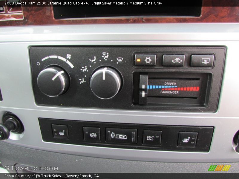 Bright Silver Metallic / Medium Slate Gray 2008 Dodge Ram 2500 Laramie Quad Cab 4x4