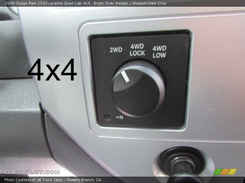 Bright Silver Metallic / Medium Slate Gray 2008 Dodge Ram 2500 Laramie Quad Cab 4x4