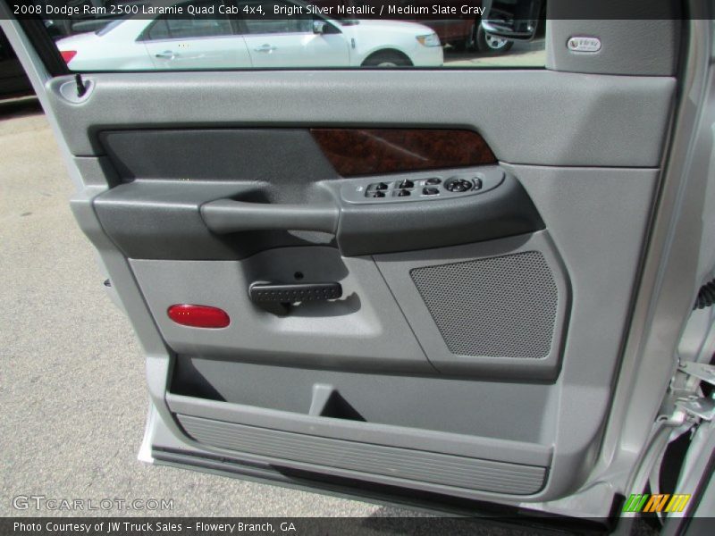 Bright Silver Metallic / Medium Slate Gray 2008 Dodge Ram 2500 Laramie Quad Cab 4x4