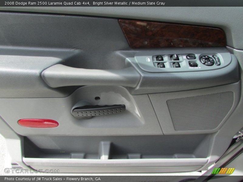 Bright Silver Metallic / Medium Slate Gray 2008 Dodge Ram 2500 Laramie Quad Cab 4x4