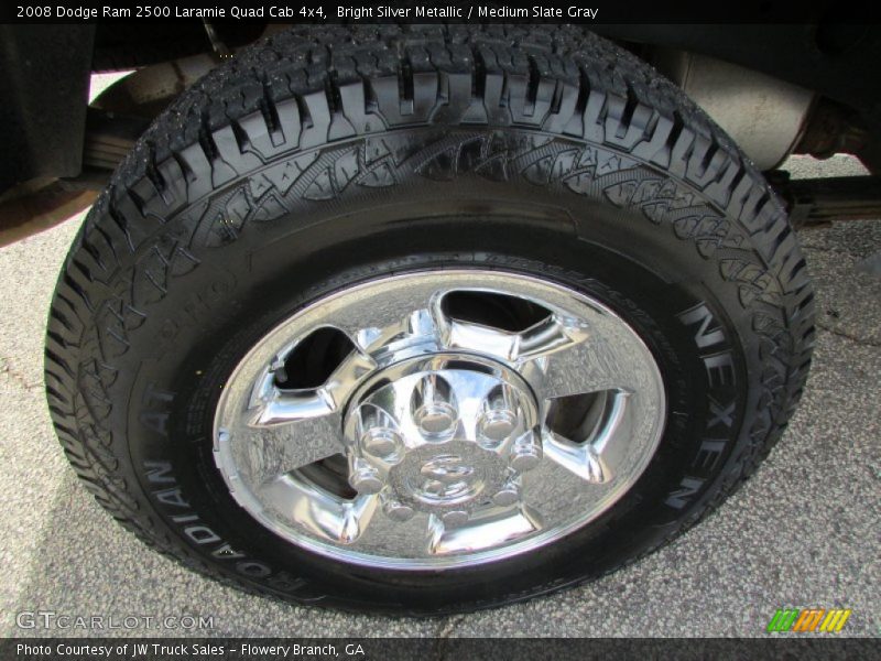 Bright Silver Metallic / Medium Slate Gray 2008 Dodge Ram 2500 Laramie Quad Cab 4x4