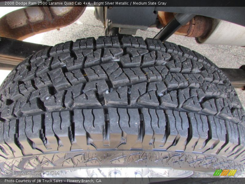 Bright Silver Metallic / Medium Slate Gray 2008 Dodge Ram 2500 Laramie Quad Cab 4x4