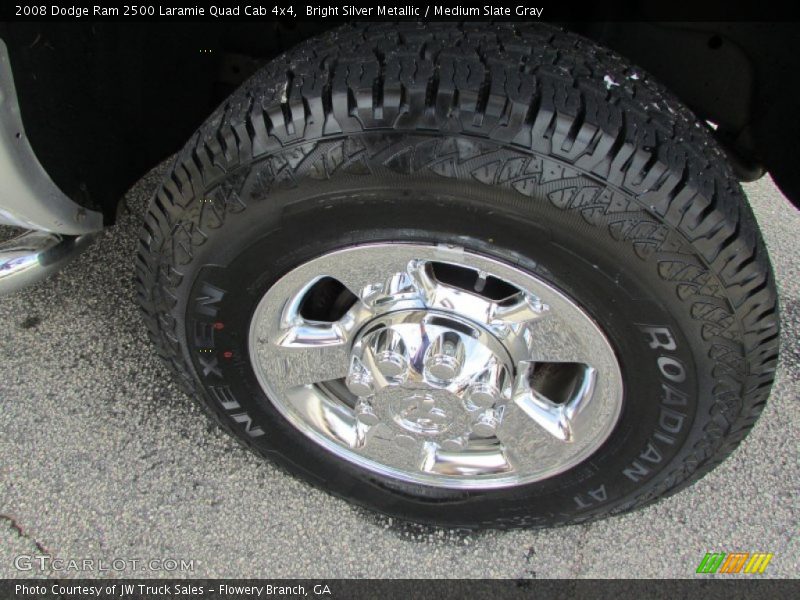 Bright Silver Metallic / Medium Slate Gray 2008 Dodge Ram 2500 Laramie Quad Cab 4x4