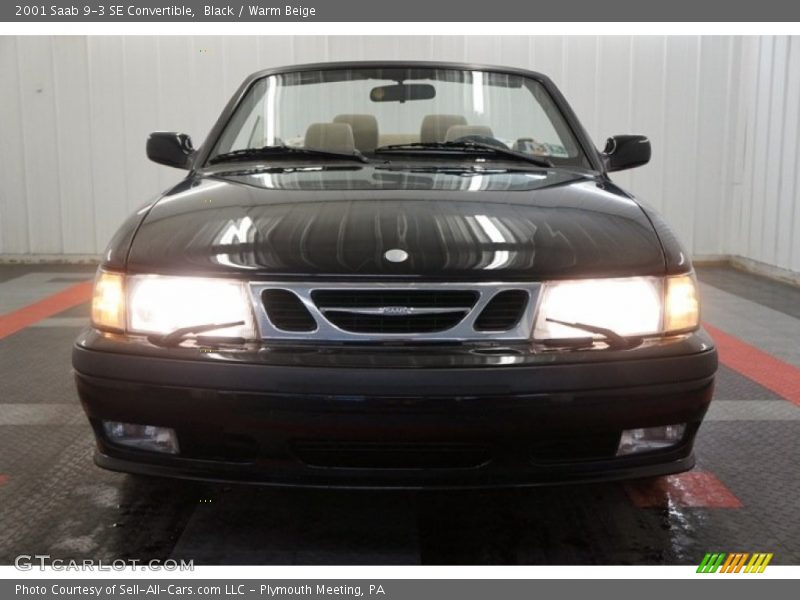 Black / Warm Beige 2001 Saab 9-3 SE Convertible