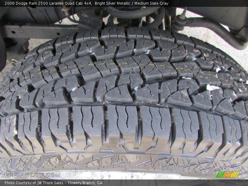 Bright Silver Metallic / Medium Slate Gray 2008 Dodge Ram 2500 Laramie Quad Cab 4x4