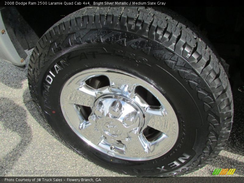Bright Silver Metallic / Medium Slate Gray 2008 Dodge Ram 2500 Laramie Quad Cab 4x4