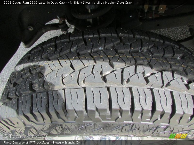 Bright Silver Metallic / Medium Slate Gray 2008 Dodge Ram 2500 Laramie Quad Cab 4x4